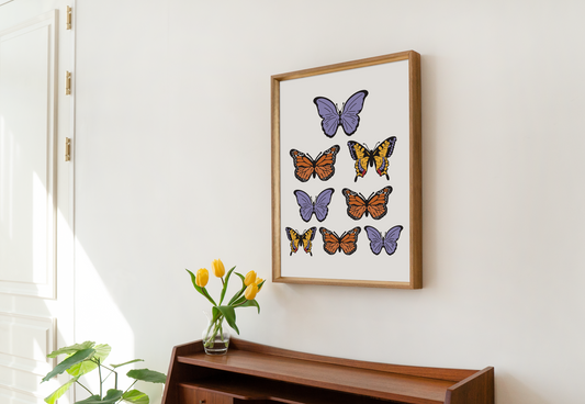 Butterfly Chart Printable Wall Art