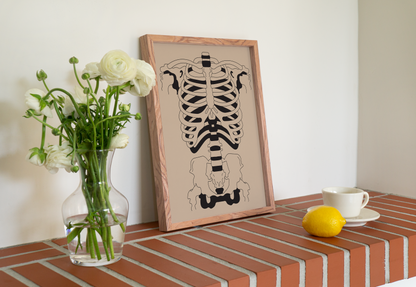 Standard Skeleton Printable Wall Art