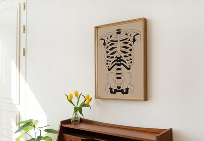 Standard Skeleton Printable Wall Art