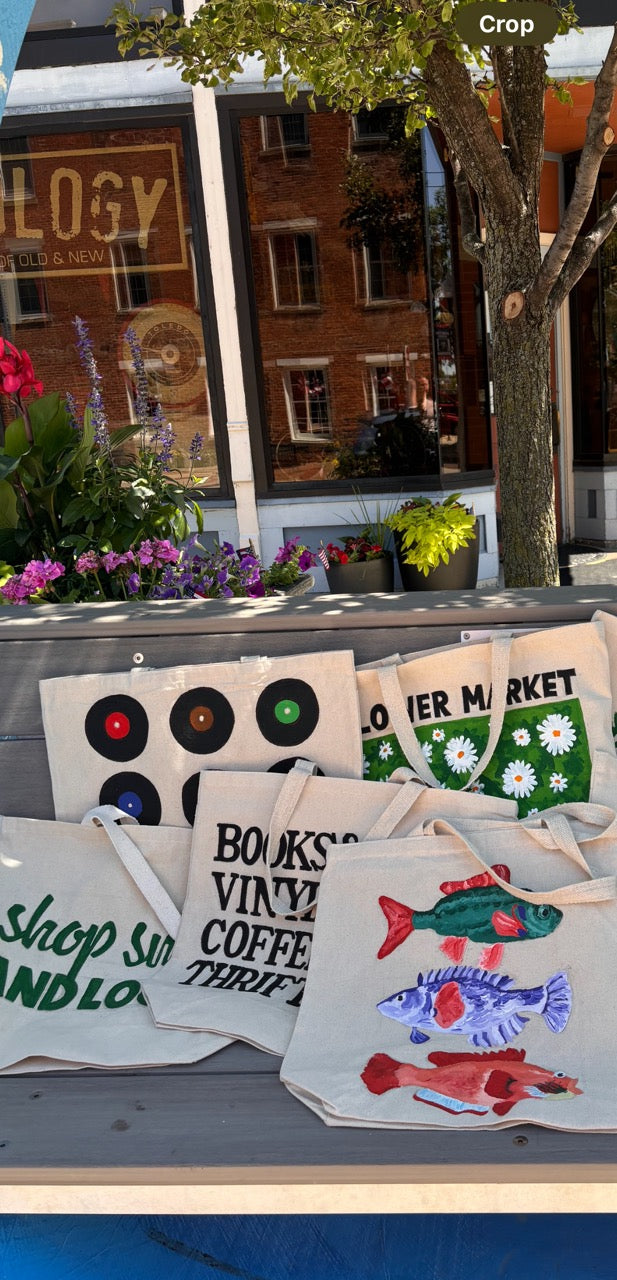 Books, Vinyls, Coffee, Thrift Stores Tote Bag