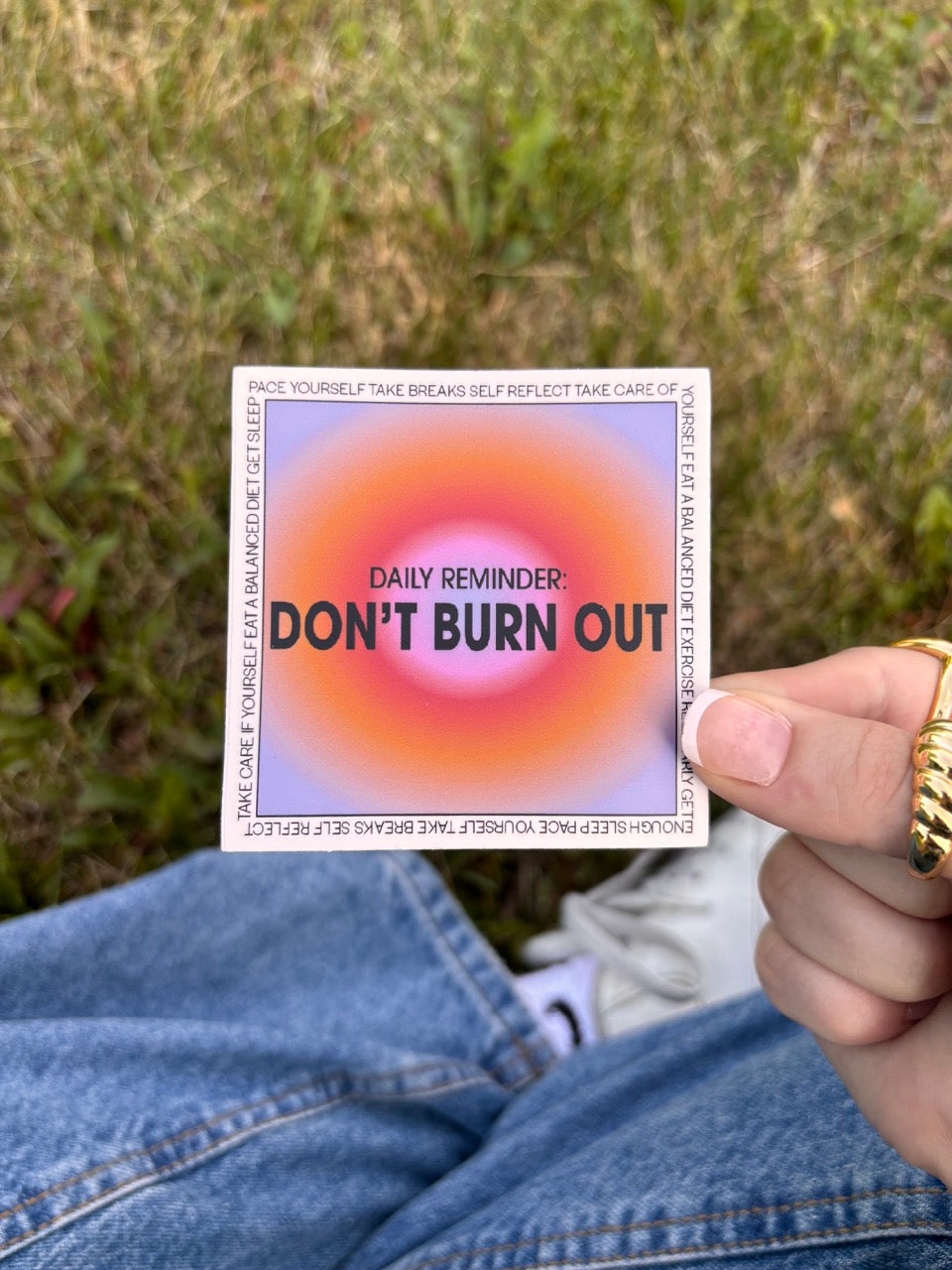 Don't Burn Out Sticker