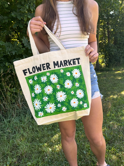 Flower Market Tote Bag