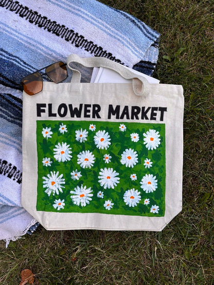 Flower Market Tote Bag