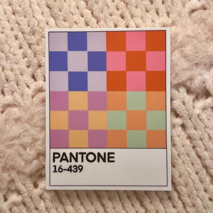 Checkered Pantone Vinyl Sticker