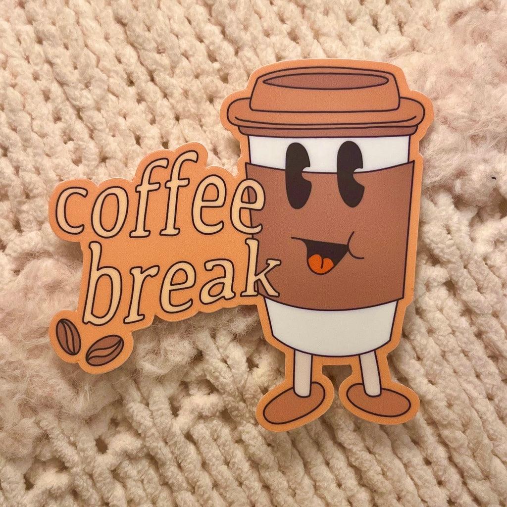 Coffee Break Vinyl Sticker