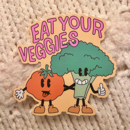 Eat Your Veggies Vinyl Sticker