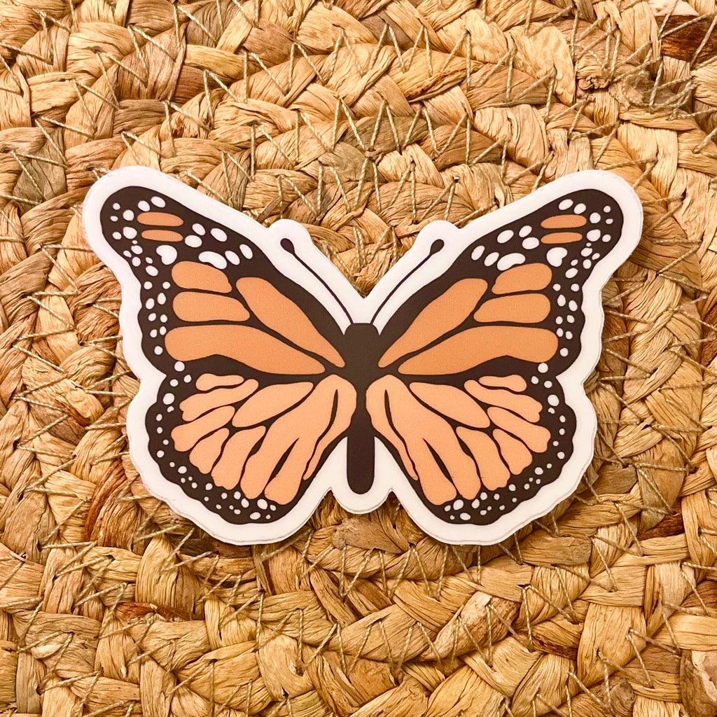 Monarch Butterfly Die Cut Sticker