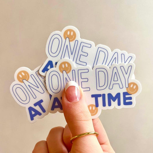 One Day At A Time Vinyl Sticker Stack